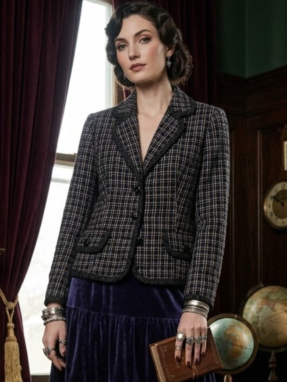 Kasper Women's Tweed Blazer Academia Old Money Preppy Button Lined Size 6P